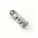1Pc Pave Diamond Link Charm Connector Bracelet Connector Bended Charm Connector.