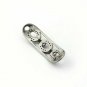 1Pc Pave Diamond Link Charm Connector Bracelet Connector Bended Charm Connector.