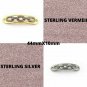 1Pc Pave Diamond Link Charm Connector Bracelet Connector Bended Charm Connector.