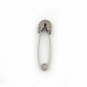 1Pc Pave Diamond Safety Pin Necklace Charm Sterling Silver Safety Pin Charm NS8.