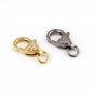 2Pc Antique Finish Pave Diamond Lobster Lock Sterling Silver Small Jewelry Clasp