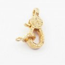 1Pc Pave Diamond Handmade Lobster Lock Clasp Sterling Silver Small Lock NH78.