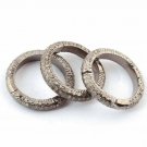 1Pc Pave Diamond Round Claps Sterling Silver 16mm Diamond Link Jewelry Clasp NS3 1Pc Pave Diamond Round Claps Sterling Silver 16mm Diamond Link Jewelry Clasp NS3