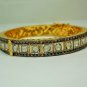 Pave Diamond Bangle 925 Silver Polki Diamond Bangle Party Wear Diamond Bracelet