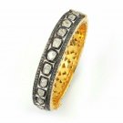 Pave Diamond Wedding Bangle 925 Silver Polki Diamond Bangle Special Brides Gift Pave Diamond Wedding Bangle 925 Silver Polki Diamond Bangle Special Brides Gift