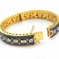 Pave Diamond Wedding Bangle 925 Silver Polki Diamond Bangle Special Brides Gift