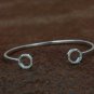Pave Diamond cuff designer Bracelet 925 Sterling Silver Diamond cuff bangle NS3.