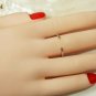 14k Gold Open Cuff Ring Stackable Ring Spessartite Garnet Ring Engagement Band.
