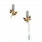 14k Solid Gold Dragonfly Earring Insect Jewelry Studs Remembrance Jewelry Gift.