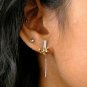 14k Solid Gold Dragonfly Earring Insect Jewelry Studs Remembrance Jewelry Gift.