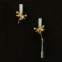 14k Solid Gold Dragonfly Earring Insect Jewelry Studs Remembrance Jewelry Gift.