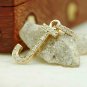 Solid 14k Gold Diamond J Letter Initial Pendant Handmade Alphabet Charm Pendant.