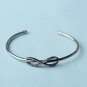 Pave Diamond Infinity Cuff Bracelet 925 Sterling Silver Diamond Fashion Bracelet