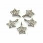 Star Charm Pendant 925 Silver Pave Diamond Pendant Charm For Christmas Gift.