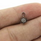 Pave Diamond Tiny Sun Pendant 925 Sterling Silver Jewelry Additional Findings. Pave Diamond Tiny Sun Pendant 925 Sterling Silver Jewelry Additional Findings.