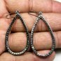 Pave Diamond Drop Earring 925 Silver Diamond Teardrop Earring Wedding Earring.