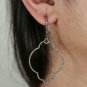 Diamond Dangle Earring Victorian Style 925 Sterling Silver Jewelry Findings Gift