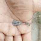 Guitar Pendant Charm 925 Sterling Silver Pave Diamond Pendant Guitar Necklace. Guitar Pendant Charm 925 Sterling Silver Pave Diamond Pendant Guitar Necklace.