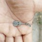Guitar Pendant Charm 925 Sterling Silver Pave Diamond Pendant Guitar Necklace.