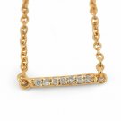 Diamond Bar Charm Necklace 14k Solid Gold Designer Wedding Anniversary Jewelry. Diamond Bar Charm Necklace 14k Solid Gold Designer Wedding Anniversary Jewelry.