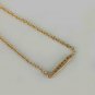 Diamond Bar Charm Necklace 14k Solid Gold Designer Wedding Anniversary Jewelry.