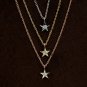 Diamond Star Of David Necklace 14k Solid Gold Dainty Jewish Star Necklace Gift.