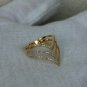 Chevron Ring Christmas Gift 925 Silver Pave Diamond Ring Minimalist Ring Gift.