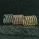 Diamond Spiral Ring 925 Silver Wrap Ring Band Wedding Jewelry Women Ring Band. Diamond Spiral Ring 925 Silver Wrap Ring Band Wedding Jewelry Women Ring Band.