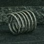 Diamond Spiral Ring 925 Silver Wrap Ring Band Wedding Jewelry Women Ring Band.