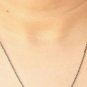 Feather Necklace Pave Diamond Necklace For Christmas Gift 925 Silver Necklace.