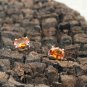 Spessartine Garnet Stud Earring AAA+Quality 6x4 Oval 925 Sterling Silver Earring
