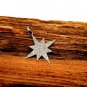 Pave Diamond Starburst Pendant 925 Silver Diamond Star Pendant Handmade Jewelry.