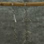 Pave Diamond Arrow Earring 925 Silver Diamond Vintage Earring Birthday Charm.
