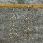 Pave Diamond Arrow Earring 925 Silver Diamond Vintage Earring Birthday Charm.