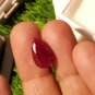Mozambique ruby 8.77Cts Natural Red Ruby UNHEATED Ruby Blood Red Ruby Pear Stone