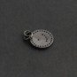 Moon Star Coin Charm Pendant 925 Silver Pave Diamond Pendant For Christmas.
