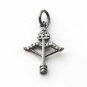 Cupid Arrow Pendant Pave Diamond Charm Pendant 925 Silver Diamond Pendant.