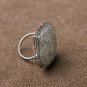 Natural Diamond Engagement Ring 925 Solid Silver Statement Ring Gift Women Ring.