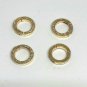 Pave Diamond Round Clasps 14k Gold Single Sided Additional Jewelry Connector.
