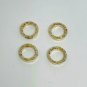 Pave Diamond Round Clasps 14k Gold Single Sided Additional Jewelry Connector.
