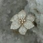 Pave Diamond Flower Bouquet Ring 14k Gold Flower Ring Fine Jewelry Mothers Gift.
