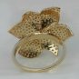 Pave Diamond Flower Bouquet Ring 14k Gold Flower Ring Fine Jewelry Mothers Gift.