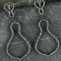 Natural Pave Diamond Dangle Earring Vintage Style 925 Sterling Silver Earring.
