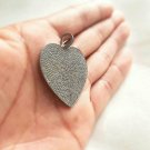 Diamond Heart Pendant 925 Sterling Silver Pave Diamond Women Jewelry Findings. Diamond Heart Pendant 925 Sterling Silver Pave Diamond Women Jewelry Findings.