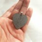 Diamond Heart Pendant 925 Sterling Silver Pave Diamond Women Jewelry Findings.