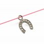 Pave Diamond Horse Shoe Charm Pendant 925 Sterling Silver Additional Finding.