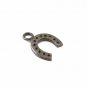 Pave Diamond Horse Shoe Charm Pendant 925 Sterling Silver Additional Finding.