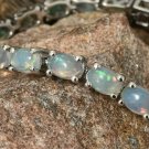 Ethiopian Opal Bracelet 925 Silver Opal Bracelet Handmade Anniversary Gift Charm Ethiopian Opal Bracelet 925 Silver Opal Bracelet Handmade Anniversary Gift Charm