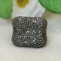 $1800 Pave Diamond wedding Ring 925 Silver Handmade Fine Jewelry Christmas gift
