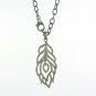 Pave Diamond Peacock Feather Pendant 925 Silver Diamond Necklace For Christmas.